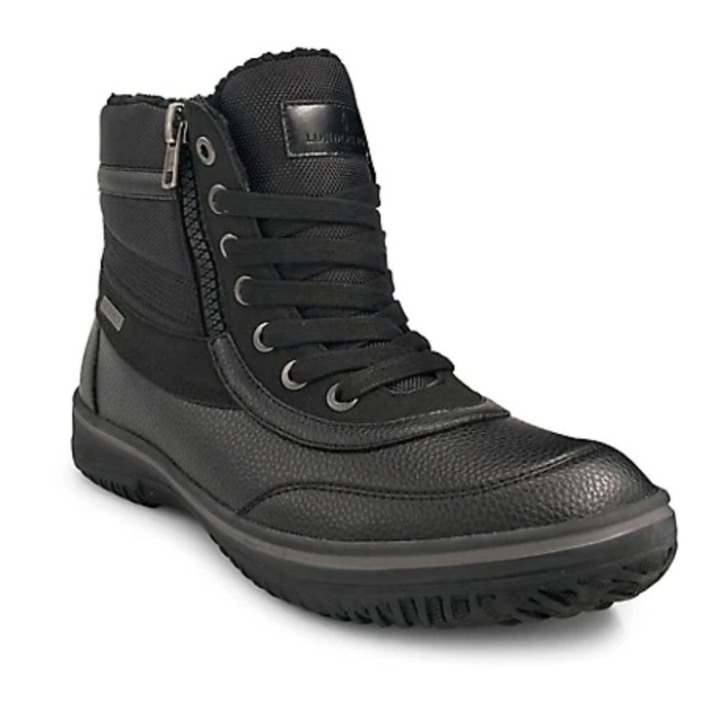 London Fog Men's Zane Waterproof Boots sz 13 Black